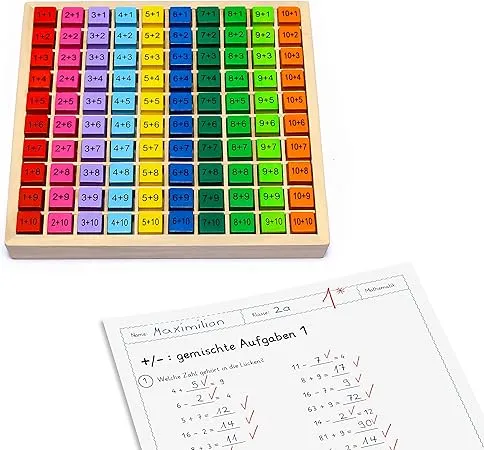 TABLEAU DE MULTIPLICATION BOIS
