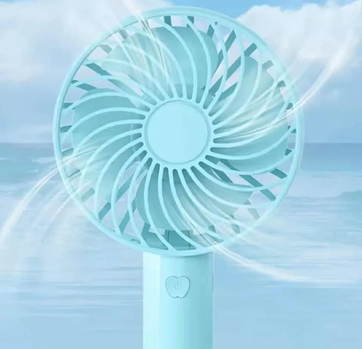 Ventilateur de poche, petit et portable avec base, utilisation de bureau, 3 vitesses réglables