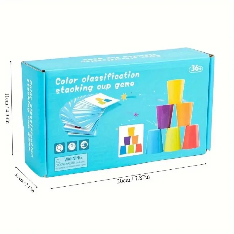 COLOR CLASSIFICATION STACKING CUP GAME