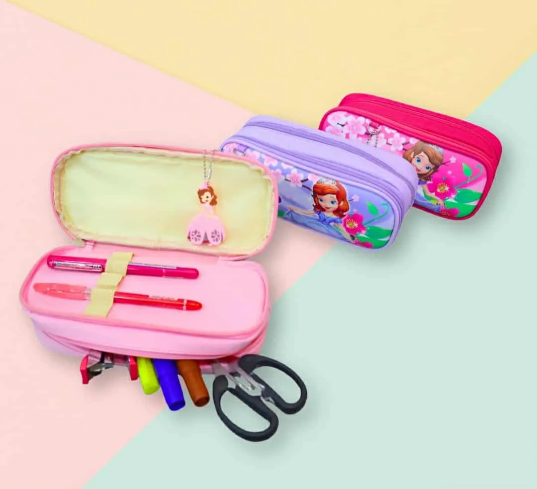 Trousse Scolaire,  DOUBLE COMPARTIMENTS