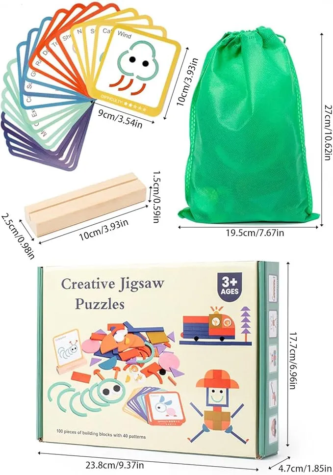 Puzzles créatifs en bois ; créative jigsaw puzzles
