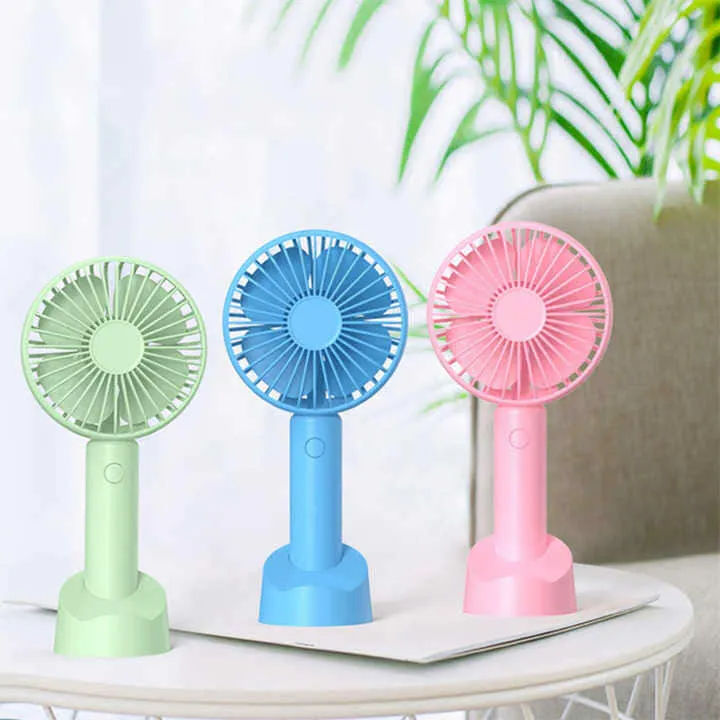 Ventilateur de poche avec support de téléphone portable