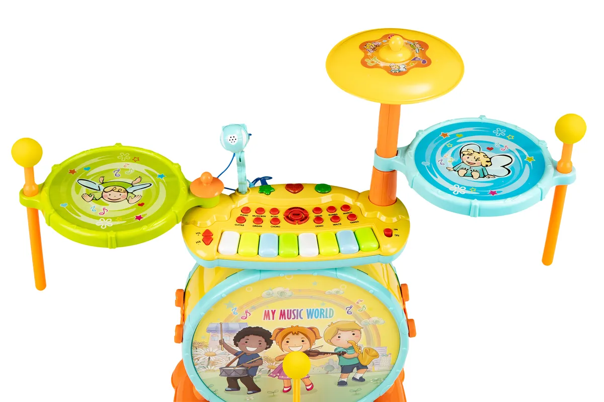 Batterie MP3 pour enfants avec claviers et microphone