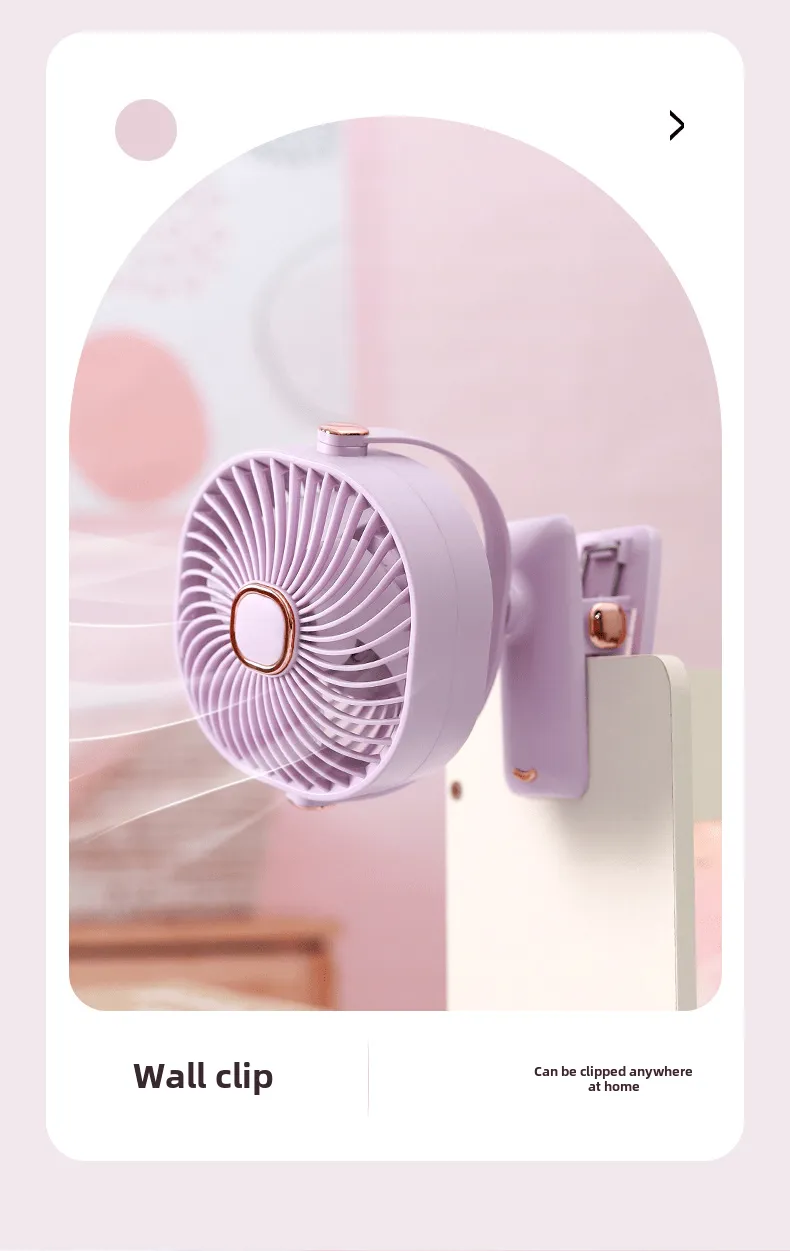 Ventilateur à pince - Ventilateur rechargeable
