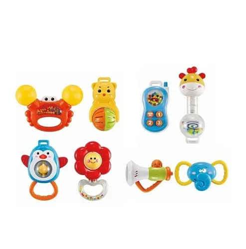 8 PIECE BABY RATTLE