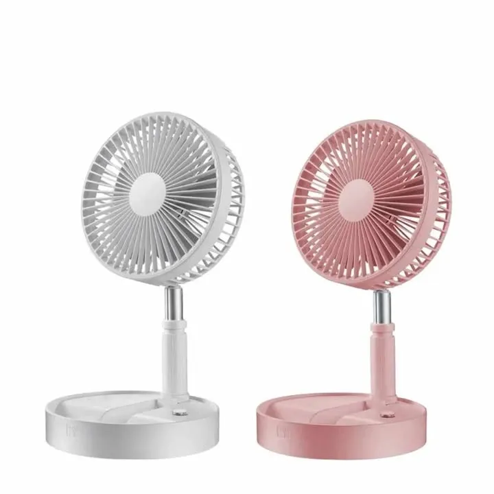Ventilateur de bureaux ajustable rechargeable avec câble de charge