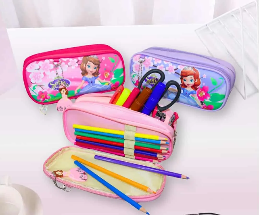 Trousse Scolaire,  DOUBLE COMPARTIMENTS