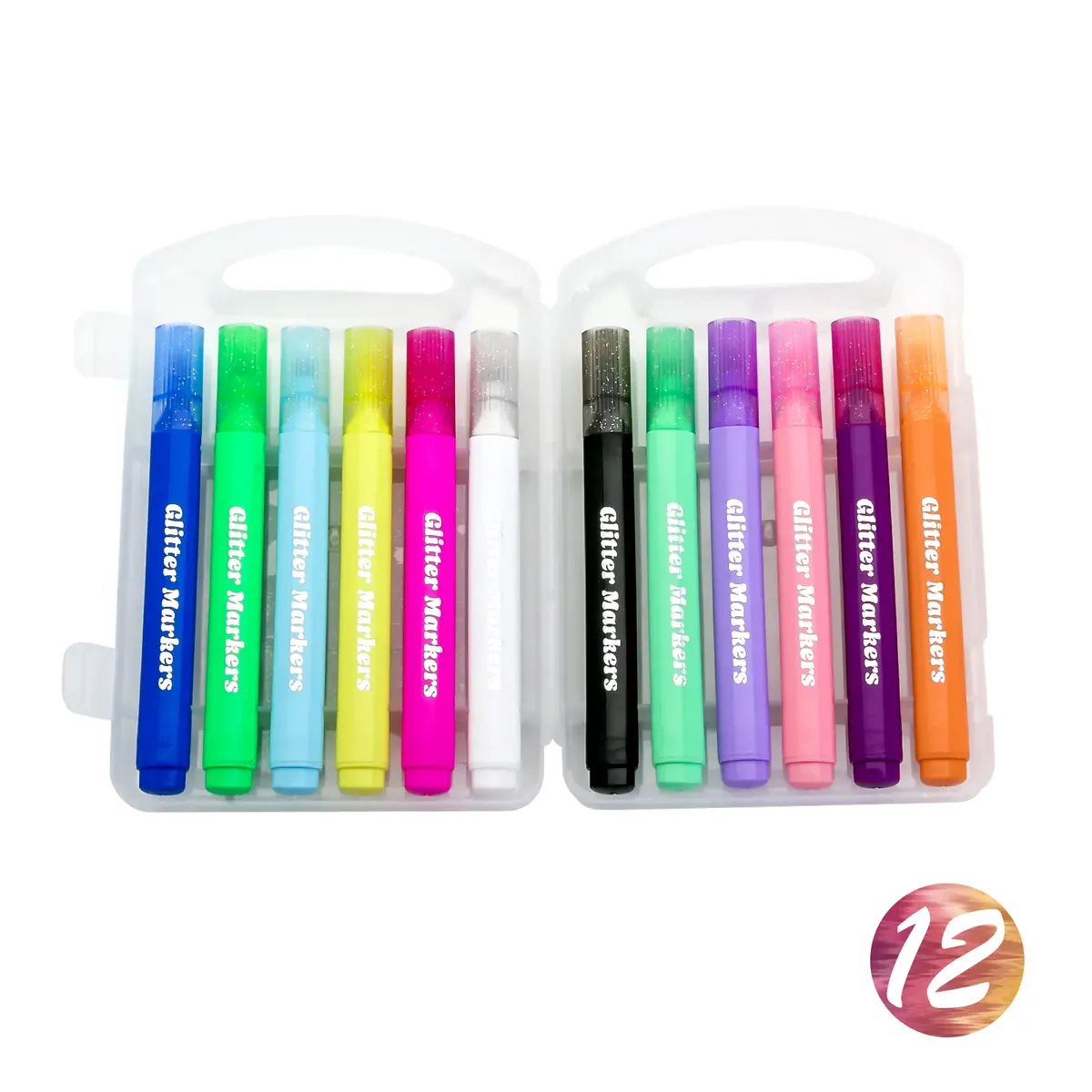 glitter marker 12 color