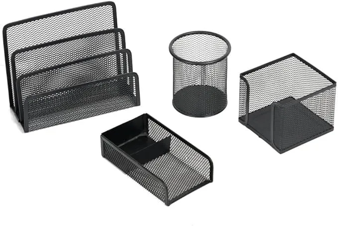 METAL MESH OFFICE SET OF 4 PCS