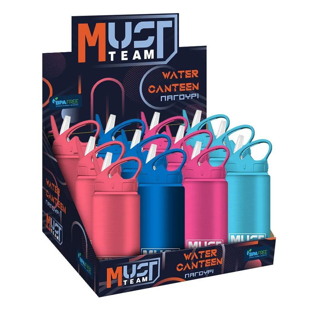 Gourde en aluminium Must Team 500 ml en 4 couleurs