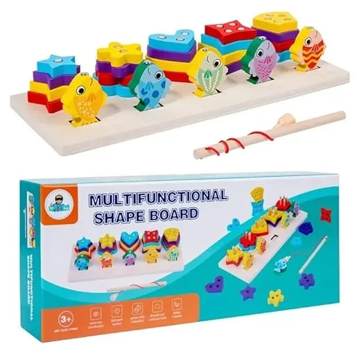 multifonctionnel en bois pour tri de formes géométriques, jouet pour enfants