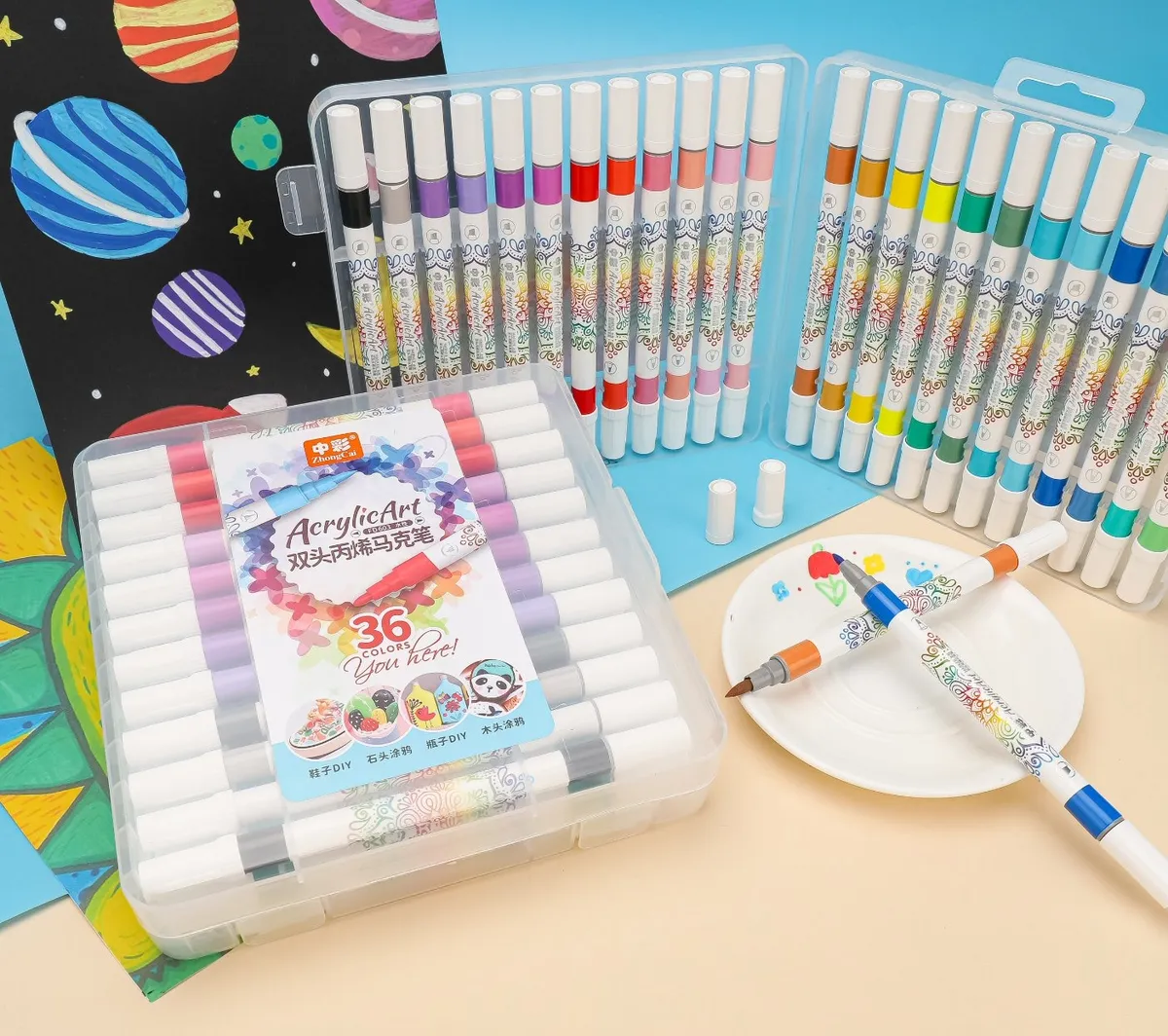 ACRYLIC ART 36 MARQ ZHONGCAI DOUBLE