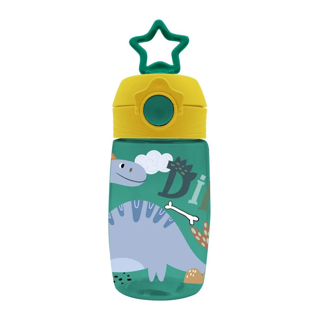 Gourde PCTG Must Team 400 ml avec paille et étoile 4 motifs