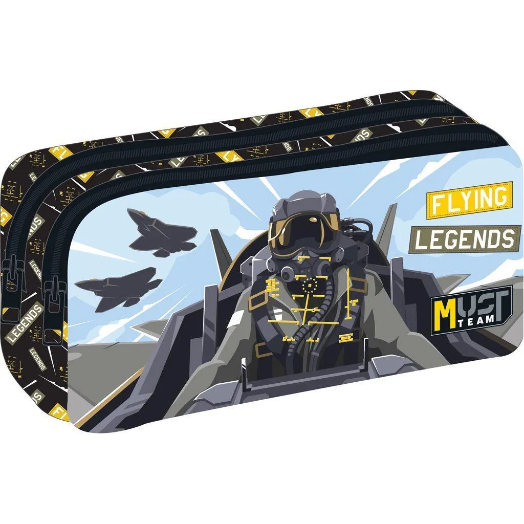 Trousse scolaire Barrel Must Team Flying Legends 2 cases