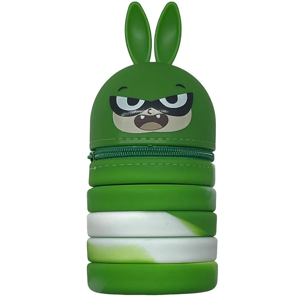Trousse à crayons en silicone pliable Must Team avec animaux en 6 modèles