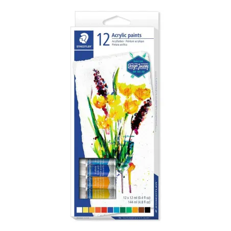 ACRYLIC PAINTS 12 TUBES STAEDLER