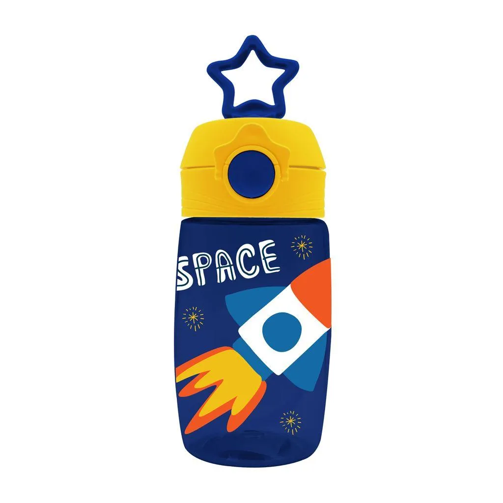 Gourde PCTG Must Team 400 ml avec paille et étoile 4 motifs