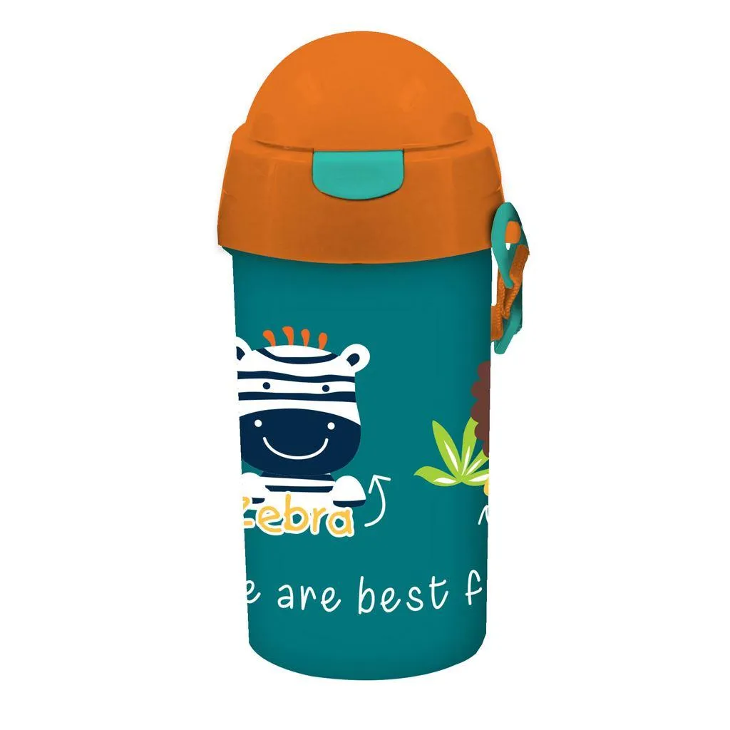 Gourde à eau Must Team Boy en plastique pour maternelle 500 ml avec paille 4 modèles