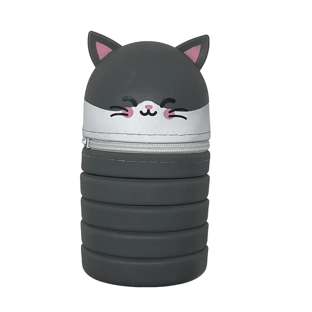 Trousse à crayons en silicone pliable Must Team avec animaux en 6 modèles