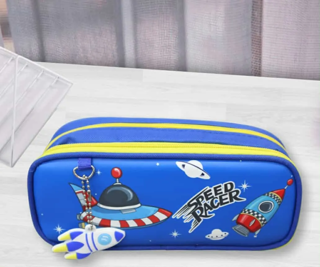 TROUSSE DOUBLE COMPARTIMENTS ; bleu